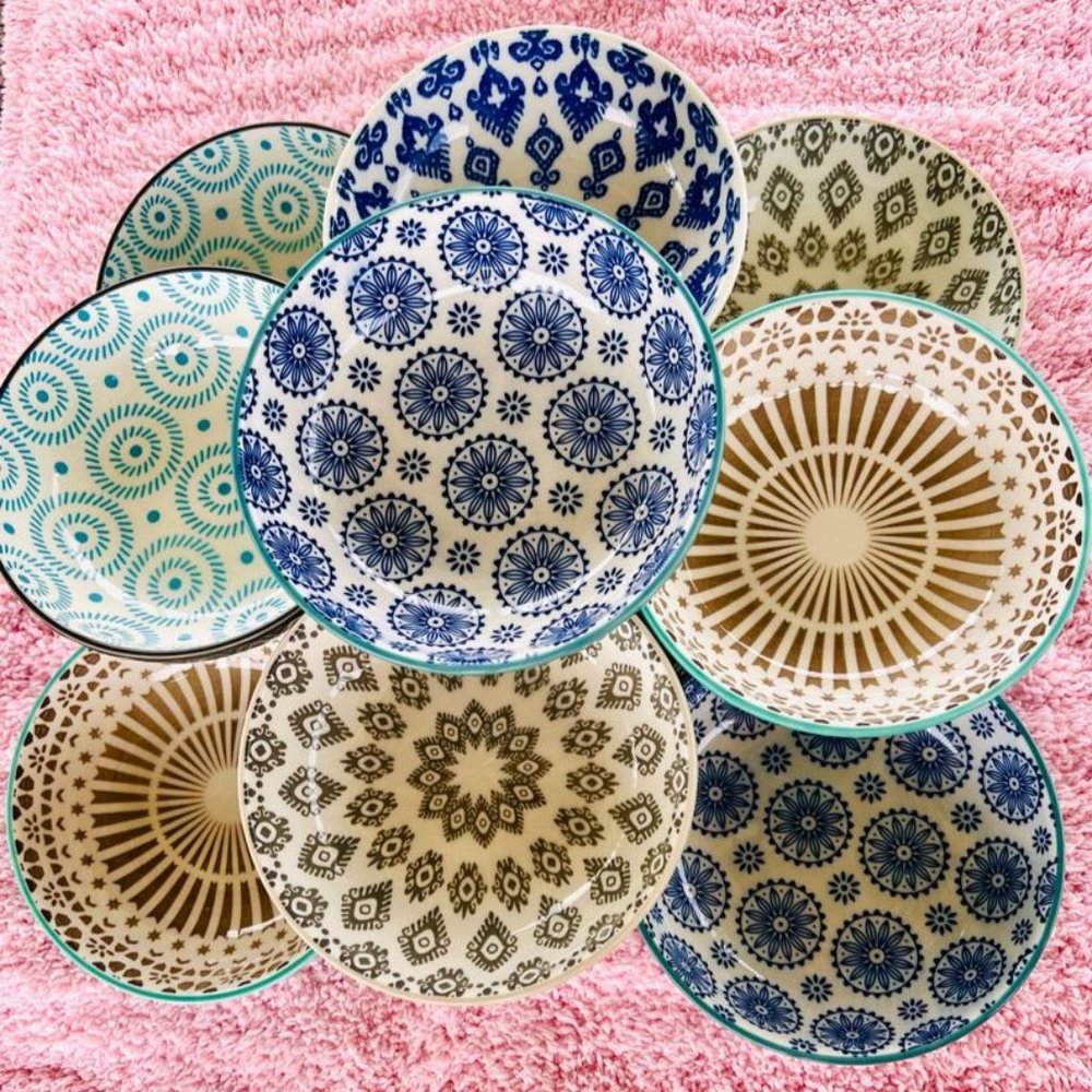 10 Pcs of Ceramic Bowl set for Salad,Snacks,Desserts Serving -400mL - Picture 3 of 8